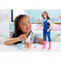 7. Mattel Barbie Lalka Weterynarka Na Farmie HRG42 
