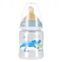 2. Nuk Butelka 150ml 0-6m First Choice+ Smoczek Lateksowy M Niebieska 527886