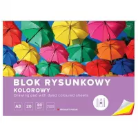 3. Interdruk Blok Rysunkowy Kolorowy Barwiony w Masie A3 20 kartek 060037