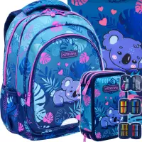 1. AstraBag Zestaw Szkolny 3el. Sweet Koala Plecak 502025002 + Worek 507025001 + Piórnik 503025001