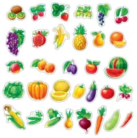 3. Foam Magnets: Fruits, vegetables