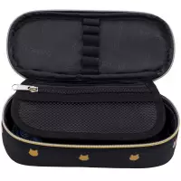 5. AstraBag Piórnik AC6 Saszetka Usztywniona Fluffy Kitty Black 503025028