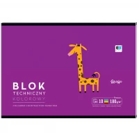 1. Interdruk Blok Techniczny Kolorowy A4 10 kartek 180g 236876