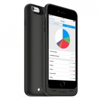 1. Mophie Space Pack - obudowa z wbudowaną baterią i dodatkową pamięcią 64GB do iPhone 6/6S Plus (wersja czarna)