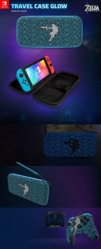 5. PDP SWITCH Etui na konsole Travel Case Glow - Zelda Sheikah Shoot