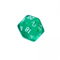 2. Komplet kości REBEL RPG - Mini Kryształowe - Zielone