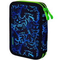 6. AstraBag Piórnik AC21 Dwukomorowy z Wyposażeniem Gaming 503024060