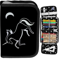 4. Paso Piórnik Dwuklapkowy z Wyposażeniem Night Unicorn PP23OL-P001
