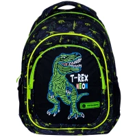 1. AstraBag Plecak Szkolny AB330 T-Rex Neon 502023064