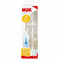 1. Nuk Butelka z Wskaźnikiem Temp. 300 ml 0-6m First Choice Popielata 527909