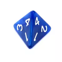 4. Komplet kości REBEL RPG - Perłowe - Ciemnoniebieskie