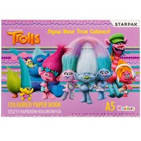 3. Starpak Trolls Zeszyt Papierów Kolorowych A5/10K 358847