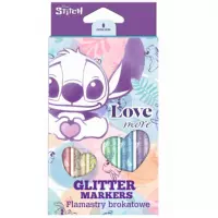 3. Coolpack Flamastry Brokatowe Stitch Pastel 6 Kolorów 92009PTR