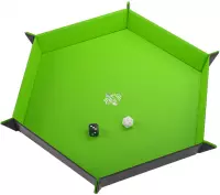 3. Gamegenic: Magnetic Dice Tray - Hexagonal - Sześciokątna Mata do Kości - Black/Green