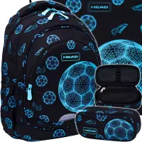 1. Head Zestaw Szkolny Football Fan 3el. Plecak 502025037 + Worek 507025017 + Piórnik 503025042