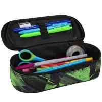 2. Coolpack Campus Piórnik Tuba Usztywniona z Organizerem Green Mirror F062920