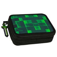 7. Starpak Piórnik Trzykomorowy z Wyposażeniem Pixel Green 533142
