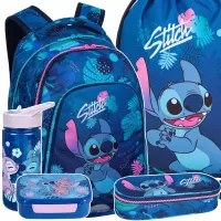 1. CoolPack Zestaw Szkolny Stitch Blue 5el Plecak F025780 + Piórnik F062780 + Worek F054780