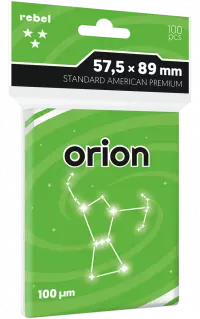 1. Rebel Koszulki na Karty Premium Orion "Standard American Premium" - 57,5x89 mm -100 sztuk