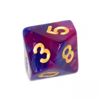 2. Komplet kości REBEL RPG - Dwukolorowe - Ciemnoniebiesko-purpurowe