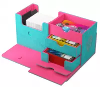 1. Gamegenic: The Academic 133+ XL (Tolarian) - Pudełko na Karty - Teal/Pink