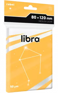 1. Rebel Koszulki na karty Light Libra "Medusa Light" 80x120 mm - 100 sztuk