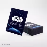 4. Gamegenic: Star Wars Unlimited - Double Sleeving Pack - Koszulki na Karty - Space Blue