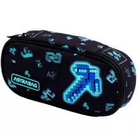 6. AstraBag Piórnik AC6 Saszetka Usztywniona Dark Pixel 503025018
