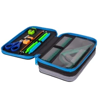 3. CoolPack Jumper 3 Piórnik Trzykomorowy z Wyposażeniem Gradient Grey E67511