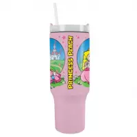 3. Kubek Podróżny ze Słomką Super Mario (Peach) - 1180 ml
