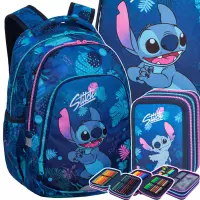 1. CoolPack Zestaw Szkolny Stitch Blue 3el Plecak F025780 + Piórnik F067780 + Worek F054780