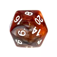 9. Komplet kości REBEL RPG - Dwukolorowe - Brązowo-szare