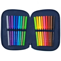 6. AstraBag Piórnik Trzykomorowy z Wyposażeniem AC31 Baby Deer 503024049