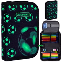 6. AstraBag Piórnik AC11 Pojedynczy Jednoklapkowy z Wyposażeniem Neo Football 503024063
