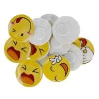 1. Craft With Fun Ozdoba Dekoracyjna Bużki Emotki Drewniane 463792