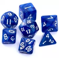 2. Komplet kości REBEL RPG - Perłowe - Ciemnoniebieskie