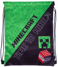 1. Astra Minecraft Plecak Worek Szkolny Na Sznurkach Time to Mine