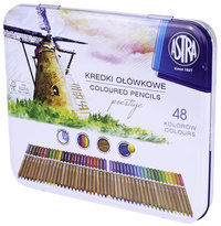 4. Astra Prestige Kredki Ołówkowe Drewno Cedrowe 48 kolorów 312121003