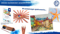 5. Astra Prestige Kredki Akwarelowe Drewno Cedrowe 12 kolorów 312121001