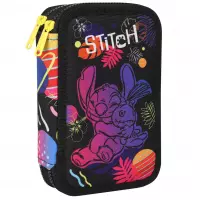 2. CoolPack Jumper 2 Piórnik Dwukomorowy Z Wyposażeniem Stitch Black F066886