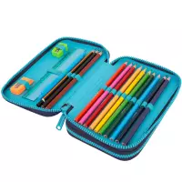 2. CoolPack Jumper 2 Piórnik Dwukomorowy Z Wyposażeniem Mrs Unicorn F066935