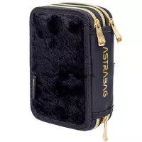 3. AstraBag Piórnik Trzykomorowy z Wyposażeniem AC31 Fluffy Kitty Black 503025027