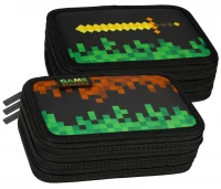 4. Starpak Piórnik Trzykomorowy z Wyposażeniem Pixel Game 485644