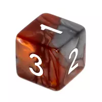 4. Komplet kości REBEL RPG - Dwukolorowe - Brązowo-szare