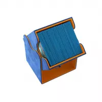 3. Gamegenic: Squire 100+ XL Convertible - Pudełko na Karty - Blue/Orange - Exclusive Line