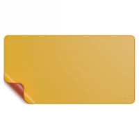 2. Satechi Dual Eco Leather Desk - Dwustronna Podkładka na Biurko z Eko Skóry Yellow/Orange