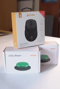 1. Zestaw do Bezprzewodowego Połączenia Urządzenia. Mysz Adaptowana + 2 Przyciski Jelly Bean Twist