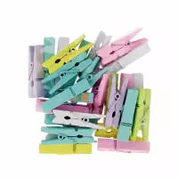 1. Craft With Fun Ozdoba Dekoracyjna Drewniany Spinacz Pastel 3.5 cm  555404