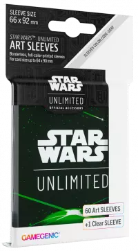 1. Gamegenic: Star Wars Unlimited - Art Sleeves - Card Back Green - Koszulki na karty