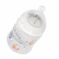 2. Nuk Butelka 150ml 0-6m First Choice+ Smoczek Silikonowy M Osiołek Popielata 536899